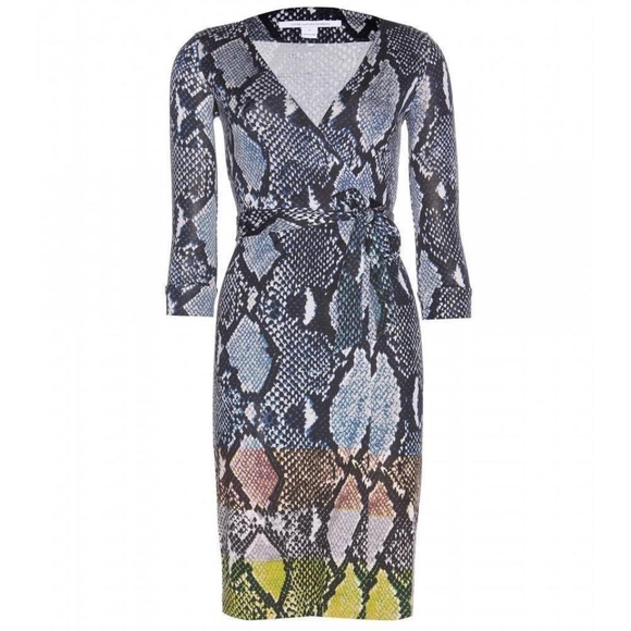 Diane Von Furstenberg Dresses & Skirts - DVF New Julian Two Wrap Dress Python Print